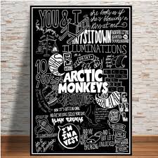 Comment créer des affiches événementielles ? Singer Star Posters Prints Arctic Monkeys Classical Famous Music Band Canvas Picture For Home Design Paintings On The Wall Frame Painting Calligraphy Aliexpress