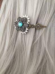 Clock Hand Hair Clip Steampunk Flower Hair Accessories Etsy Hair Accessories Flower Hair Accessories Short Hair Accessories
