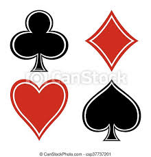 Add to favorites card suits diamond spade clover (club) heart svg (svg, dxf, eps, png) elkdesigncreations 5 out of 5 stars (217. Set Of Suits Of Playing Card Set Of Suits Of Playing Cards Club Diamond Spade Heart Canstock