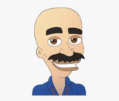 He is an asocial, yet very intelligent autistic kid who can't read social cues. Coach Steve Shaved Part Big Mouth Hd Png Download Kindpng