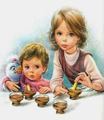 Cooking Children Illustration Marly Marcel