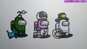How To Draw Among Us Skin And Pet In 2020 Drawings Draw Pets