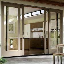 These swivelling glass doors in a shop are simple and functional yet modern and chic at the same time. 10 Latest Sliding Glass Door Designs With Pictures In 2021 Sliding Glass Doors Patio Glass Doors Patio Sliding French Doors Patio