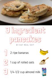 3 Ingredient Pancakes That Are Nutritious And Delicious All In 10 Minutes Click For Full Recipe And More Www Ea Quick Easy Meals Food 3 Ingredient Pancakes