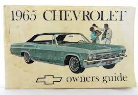 1965 Chevrolet Owner 39 S Guide Vintage Car Auto Manual Vintage Cars Chevrolet Car Owners Manuals