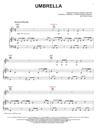 Rihanna Featuring Jay Z Umbrella Sheet Music Notes Chords Sheet Music Notes Sheet Music Music Notes