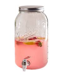 Some dispensers allow users to specify this final temperature precisely while others have an automatic approach of specifying it. Mason Craft And More 8 Liter Round Glass Drink Dispenser With Metal Lid Walmart Com Walmart Com