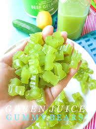 Homemade Healthy Green Juice Gummy Bears Simply Taralynn Recipe Green Drink Recipes Bear Recipes Juicing Recipes
