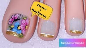 Descubre los mejores diseños de uñas para pies en estas fotos para descubrir nuevas ideas e inspirarte con tu diseño. Diseno De Unas Para Pies Flor Principiantes Muy Facil Flowers Nail