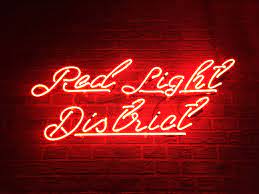 Red Light District Neon Sign Lettering Amsterdam Neon Signs Neon Sign Lighting