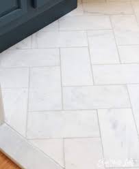 With the many options available in stores and online, choosi. Large Herringbone Marble Tile Floor How To Diy It For Less Shine Your Light