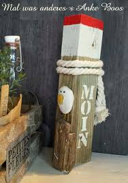 Treibholz Driftwood Bemaltes Holz Deko Hafen Stadt Stadchen Leuchtturm Meer Sea Strand Beach Hauschen Hafenstadt Altholz Holz Leuchtturm Basteln