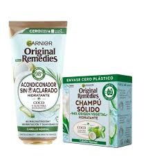 Garnier - Leave-in conditioner pack + Coco solid shampoo Original Remedies  - Normal hair