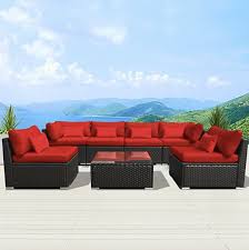 Compareclick to add item backyard creations® palmer sectional seating patio set to the compare list. Modenzi 7g U Outdoor Sectional Patio Furniture Wicker Sofa Set Review