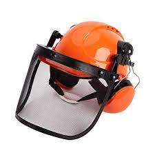 • attachable earmuffs • 3 attachable face shields: Todocope Chainsaw Safety Helmet With Face Shield And Ear Muffs Chainsaw Helmet Safety Helmet Mesh Face Shield Amazon In Car Motorbike