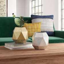 Wholesale glass vases by mvg wholesale a wide selection of glass vases, apothecary jars and plant terrariums for redefine tradition through modern eyes. Mistana Aidy Modern Hexagonal Iron Table Vase Reviews Wayfair