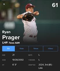 Angels whif again, Fail to sign 3rd round pick, Ryan Prager :  r/angelsbaseball