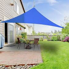 Sun 20' square shade sail. 2m Triangle Outdoor Sun Shade Sail Garden Patio Awning Canopy 98 Uv Block Blue For Sale Online Ebay