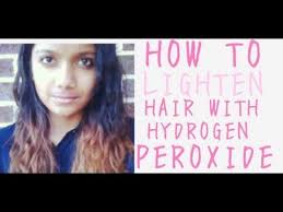 It is an easy way to brighten the hair or bring out hair's natural highlights. How To Lighten Hair With Hydrogen Peroxide Youtube