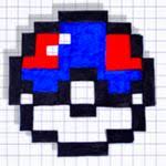 Pixel Art Noctali Facile In 2020 Pixel Art Art Pokemon