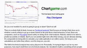 Chartgame Com Chartgame Stock Market Simul Chart Game