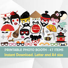 Sale Japan Geisha Samurai Photo Booth Props Japanese Pop Etsy In 2020 Pop Culture Diy Photo Booth Props Photo Booth