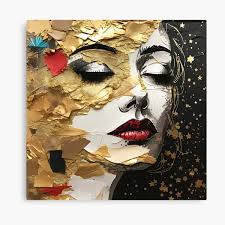 Lienzos: Collage De Papel Rasgado