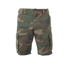 Details About Rothco 2140 Woodland Camo Vintage Paratrooper Cargo Shorts