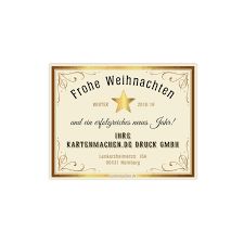 Scopri ricette, idee per la casa, consigli di stile e altre idee da provare. Firmen Weihnachtskarten Flaschenetikett Sekt Klein