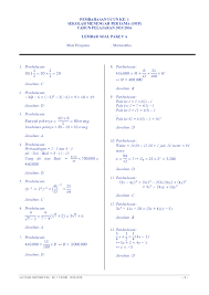 Check spelling or type a new query. Download Kunci Jawaban Ucun Matematika Smp 2019 Gif Pedia Edu