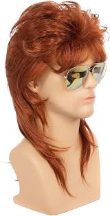 Amazon.com: Baruisi Peluca de salmonete de los años 80 para hombre, color  naranja, cosplay, peluca de Halloween para disfraz : Ropa, Zapatos y Joyería