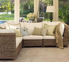 Buy online from our home decor products & accessories at the best prices. Torrey All Weather Wicker Square Arm Outdoor Sectional Components Natural Pottery Barn