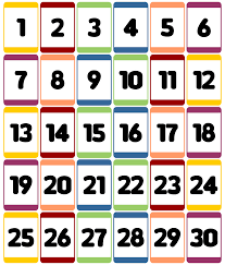 Number charts and counting worksheets. 10 Best Number Flashcards 1 30 Printable Printablee Com