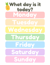Learning The Days Of The Week English For Beginners And Kids