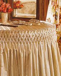 idea smocked skirt for dressing table vintage dressing tables home decor english country style bedroom