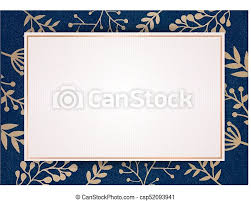 Invitation card background стоковые фото, картинки и изображения. Elegant Blue Invitation Card Background With Golden Florals Border The Elegant Blue Invitation Card Background With Golden Canstock