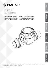 Pentair , salt generators tags: Salt Chlorinator Ichlor Manualzz