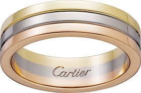Three Gold Wedding Bandwhite Gold Yellow Gold Pink Gold Cartier Wedding Bands Mens Wedding Bands Unique White Gold Rings