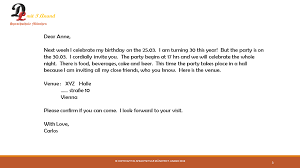 Sample invitation letter for a retirement party. 37 Sample Invitation Letter For Birthday Party In German