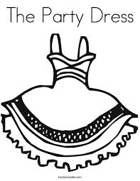 For example, choosing bright colors can create a festive look. The Party Dress Coloring Page Twisty Noodle