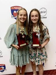 Congratulations to Maddison Lewis of Sebastopol for taking out the 13 and  under best and fairest with 25 votes. Georgia Bodey (North Ballarat) was  the runner up