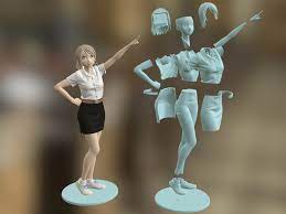 We design, model and 3d print custom miniatures and figures for wargamers, game designers and wargaming companies. 3d Printed Freshy Girl 3d Printable Figure By Johnniewhiskey Pinshape