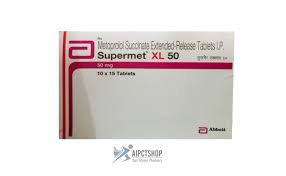 Buy Supermet Metoprolol 50 Mg 100 Tablets Online Aipctshop Com