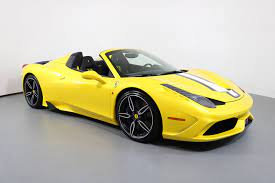 The program certifies provenance and history of each car, which undergo an inspection made of more than 190 check points before being. Used 2015 Ferrari 458 Speciale Aperta San Francisco Ca Zff78vha9f0210964 Serving The Bay Area Mill Valley San Rafael Redwood City And Silicon Valley