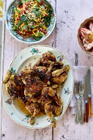 J'adore regarder nigella sur cuisine tv et je repère toujours des petites choses que j'aimerais avoir dans ma cuisine. Lemongrass Poussin With Green Mango And Peanut Salad By Ravinder Bhogal