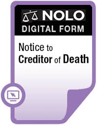 We did not find results for: Notice To Creditor Of Death Online Legal Form Nolo