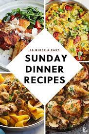 38 Quick And Easy Sunday Dinner Ideas Easy Sunday Dinner Sunday Dinner Recipes Night Dinner Recipes