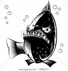 First, you can add a bright blue color inside the body of the fish. Fish Piranha Opened Vector Photo Free Trial Bigstock