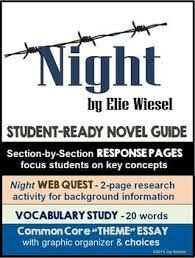 Night By Elie Wiesel Student Ready Novel Guide A Relevant And Effective Teaching Resource For Elie Wiesel Night By Elie Wiesel Teaching Night Novel Guides