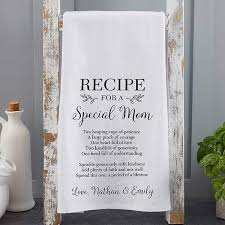 Simple sew kitchen towels | centsational style. Recipe For A Special Mom Personalized Tea Towel